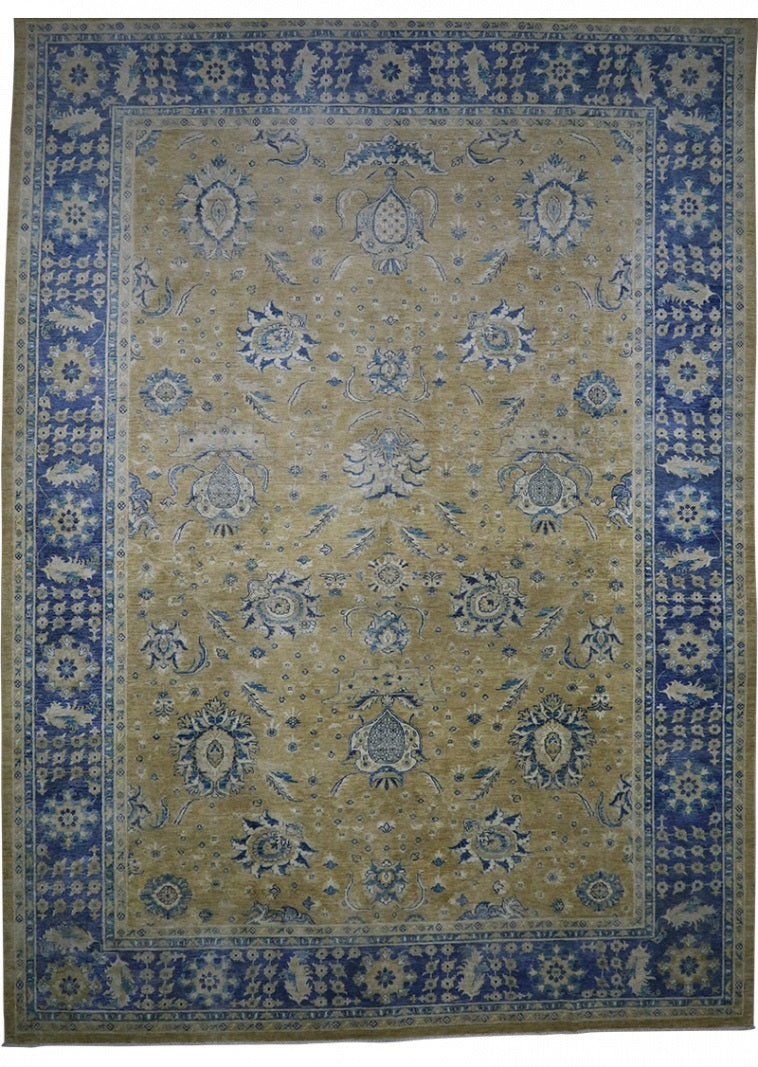 Smoked Evergreen Chobi 10' x 13' 9"