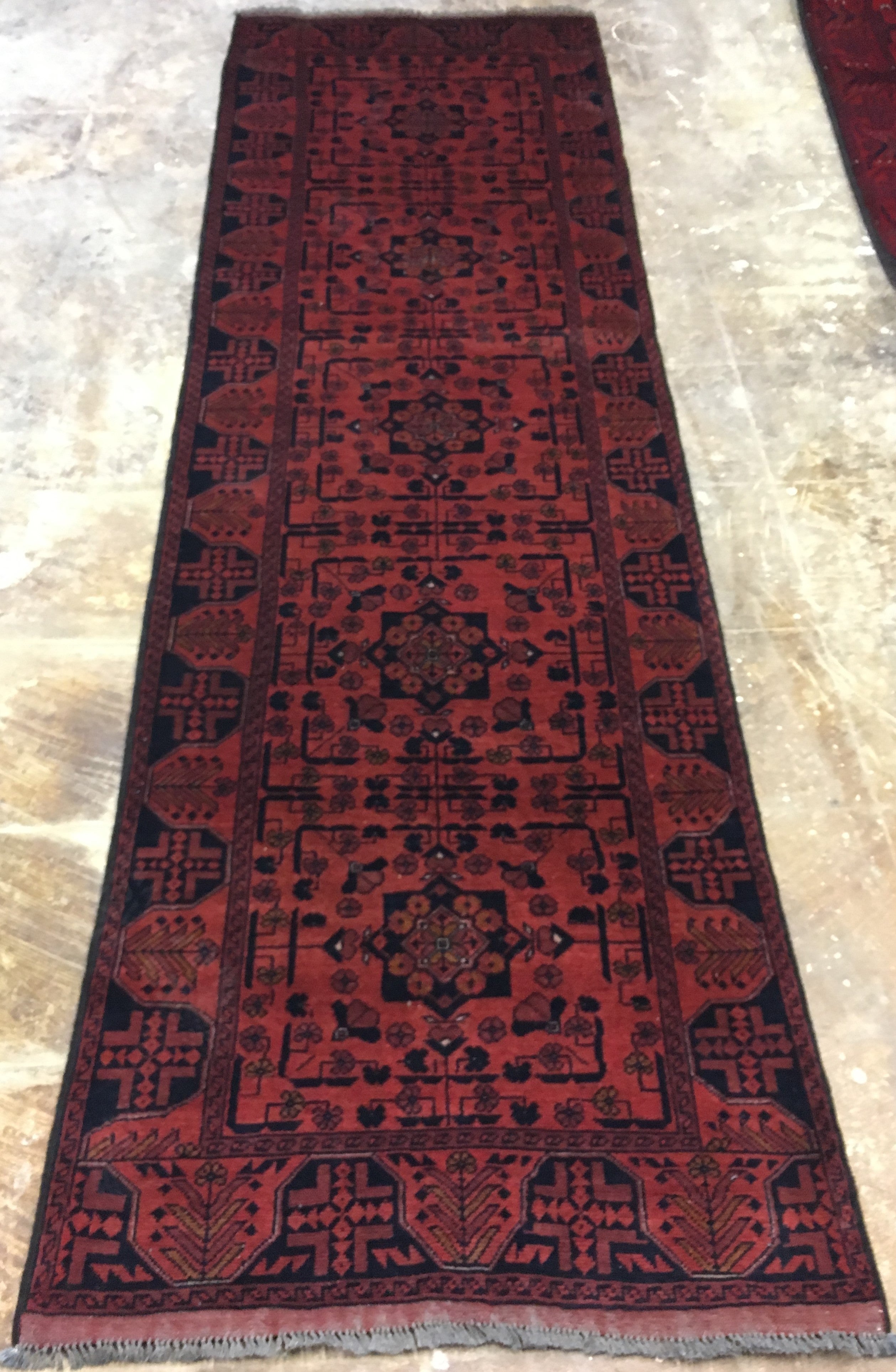 Cranberry Runner Surkh 2'6" x 9'2"