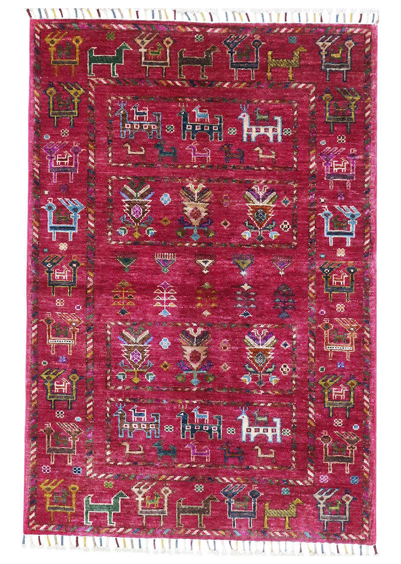 Ruby Animal Design Tribal 2' 9" x 4' 2"