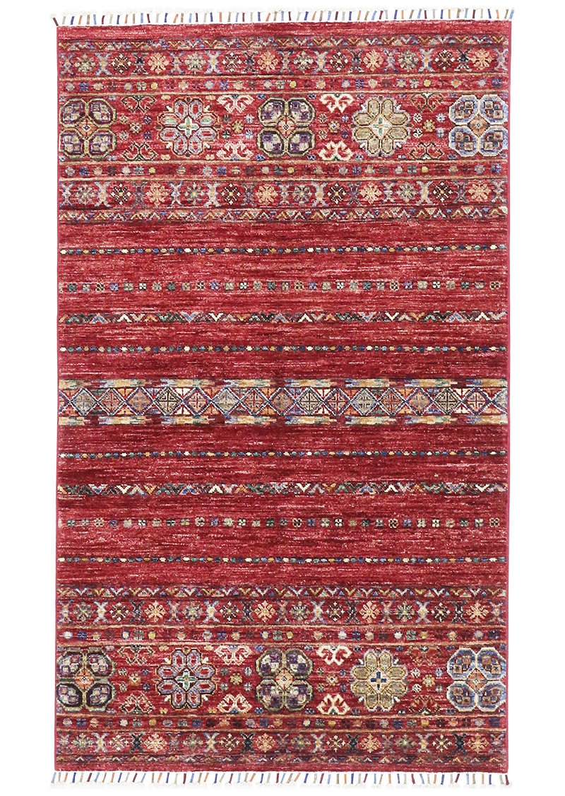 Brilliant Carnelian Khorjin 3' 3" x 5' 4"