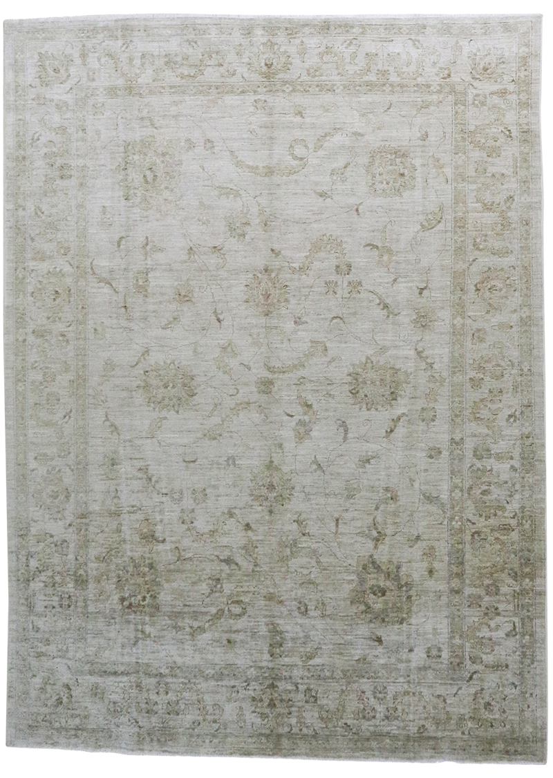 Floral Neutral Oushak 7'1" x 9'6"