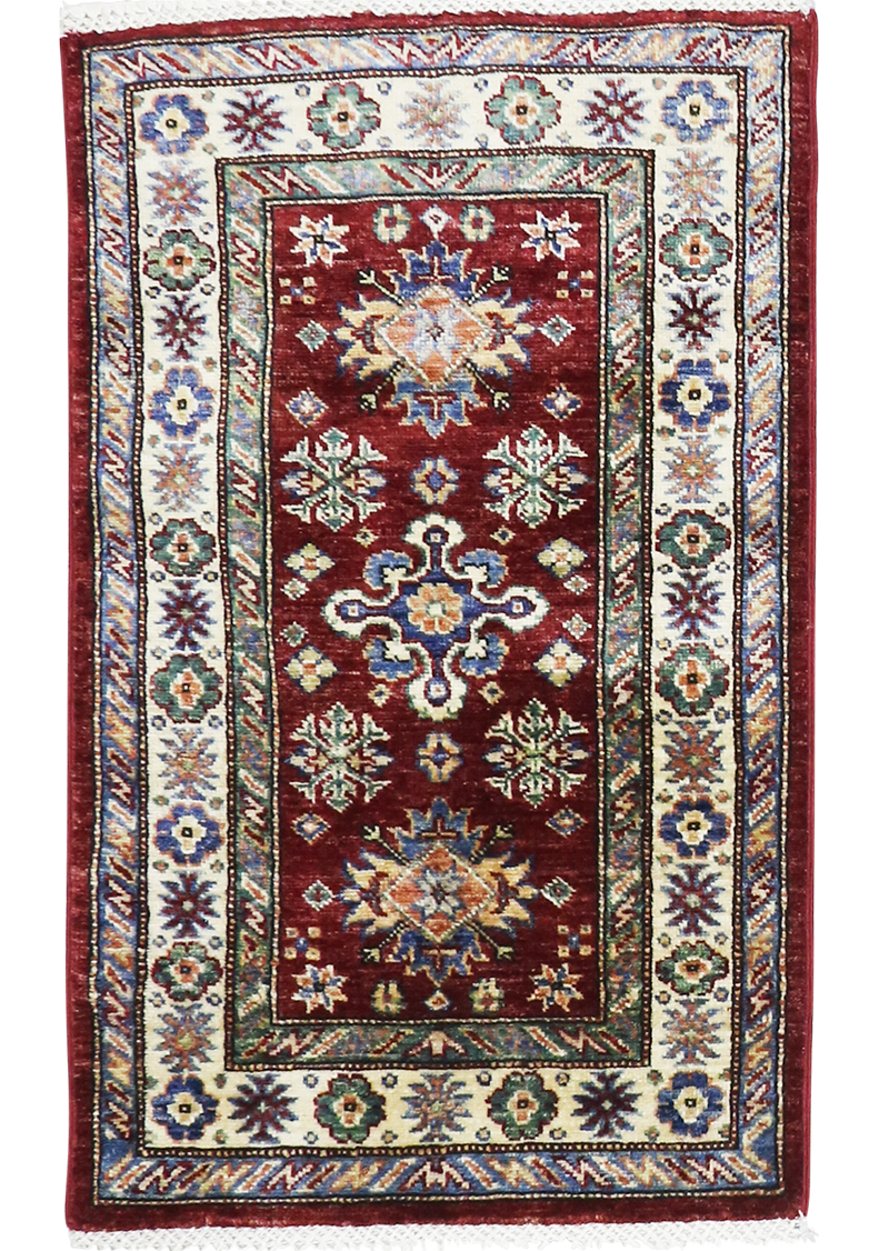 Spinel Red Super Kazak 1' 11" x 3' 2"