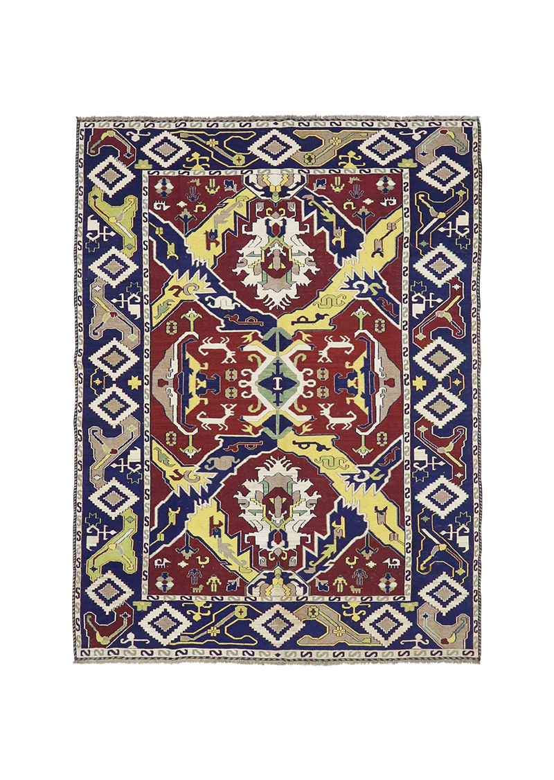 Navy Currant Kilim 6'3" x 8'5"