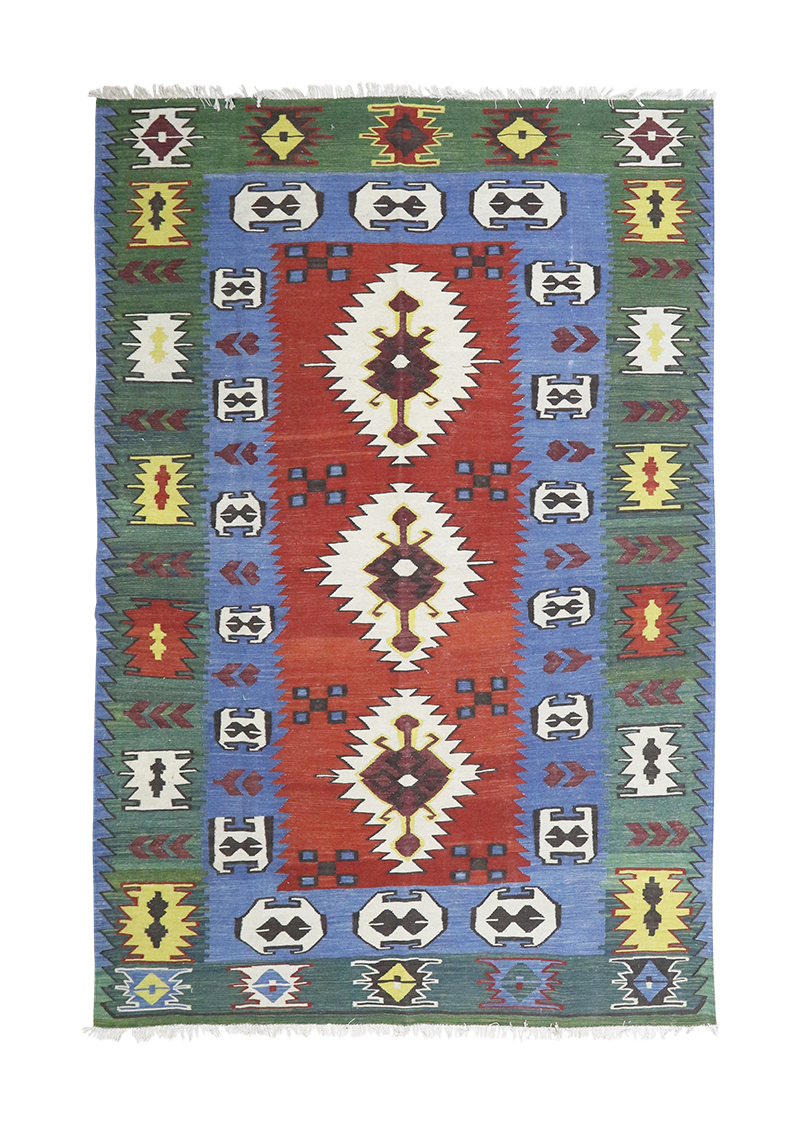 Jade Sunrise Kilim 6'7" x 9'10"