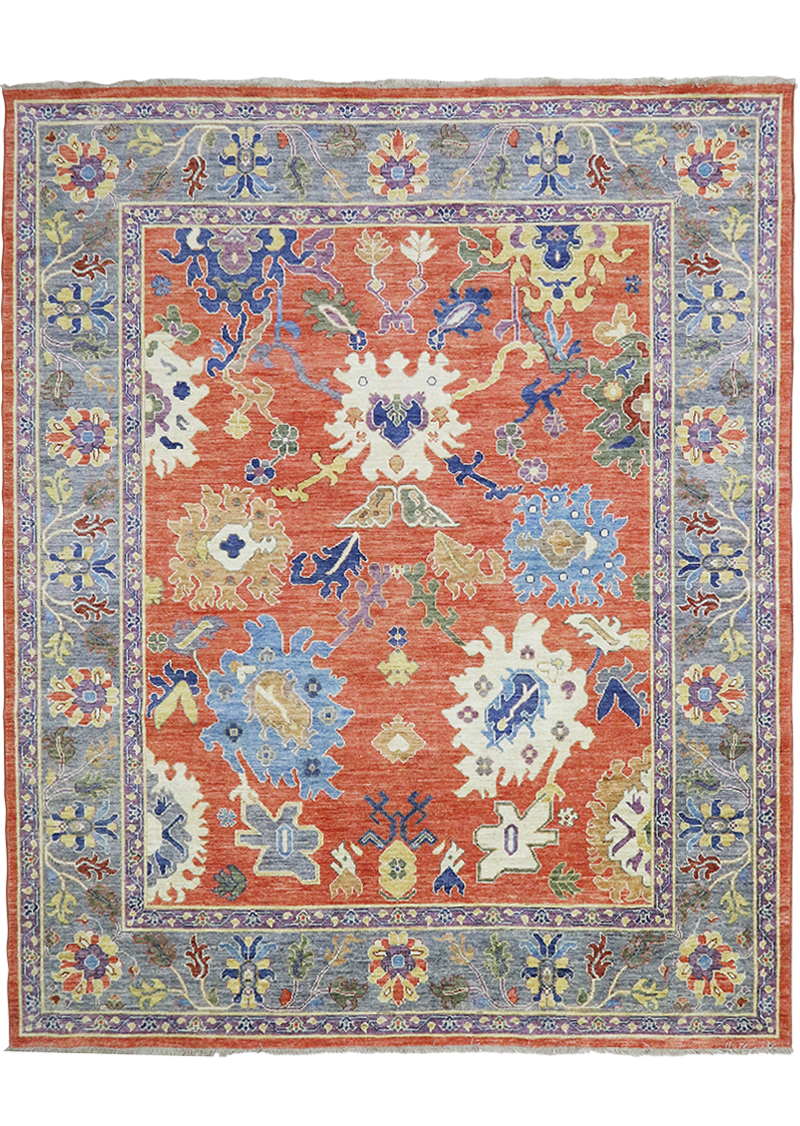 Floral Marigold Oushak 8' 0 x 9' 9"