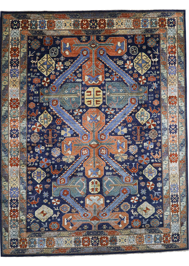 Colorful Coral Chobi 9' 1" x 11' 10"