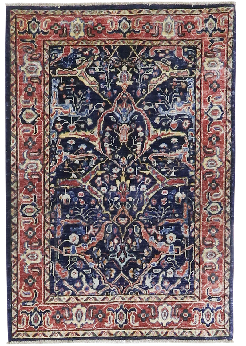 Deep Navy Chobi 2' 10" x 4' 2"