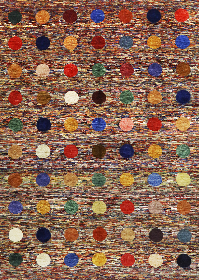 Coffee Kaleidoscope Gabbeh 9' 4" x 12' 8"