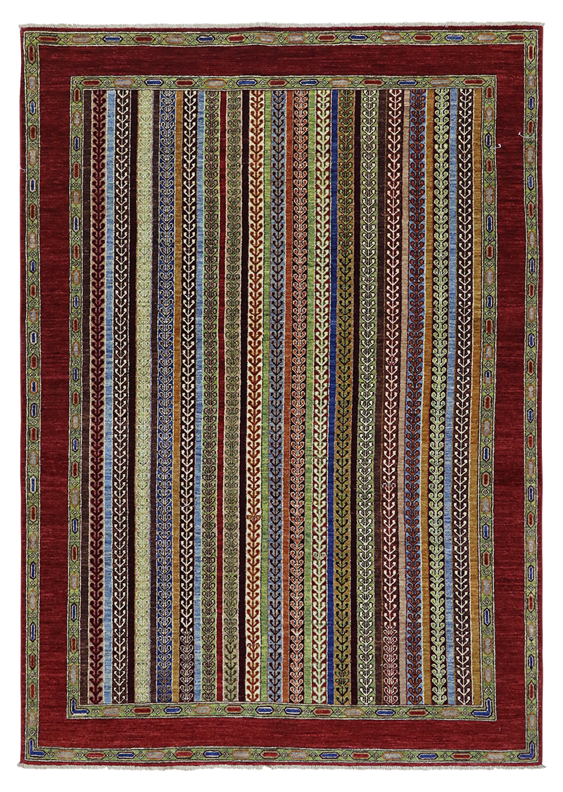 Multicolor Carnelian Khorjin 5'7" x 8'1"