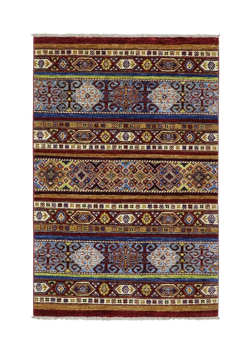 Linear Rainbow Khorjin 2'8" x 4'2"