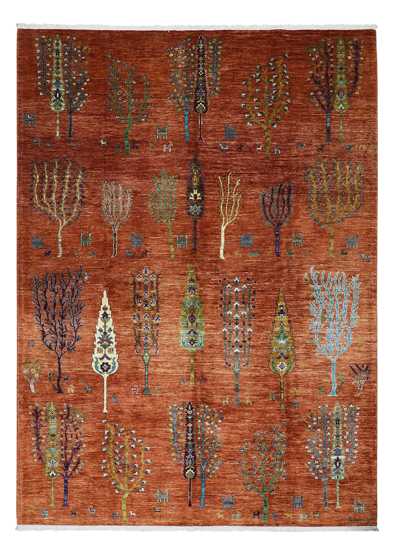 Marigold Tree Gabbeh 6'10" x 9'8"