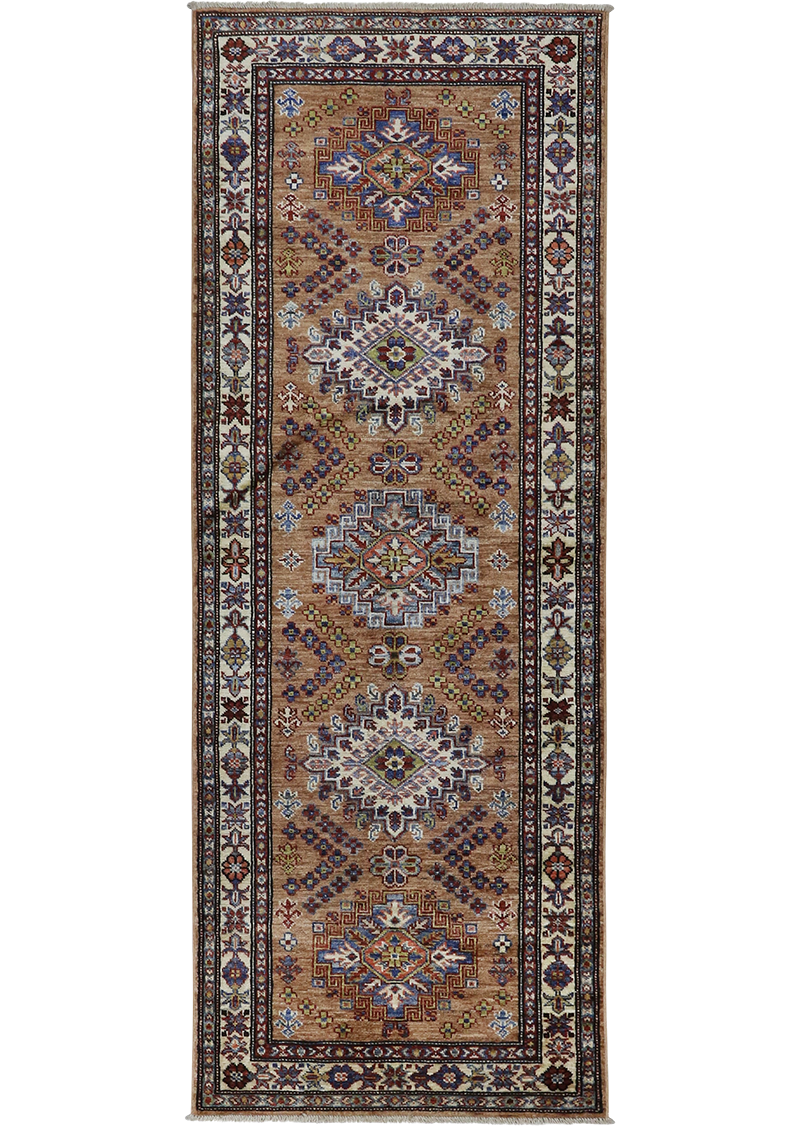 Chocolate Runner Super Kazak 2'6" x 6'9"