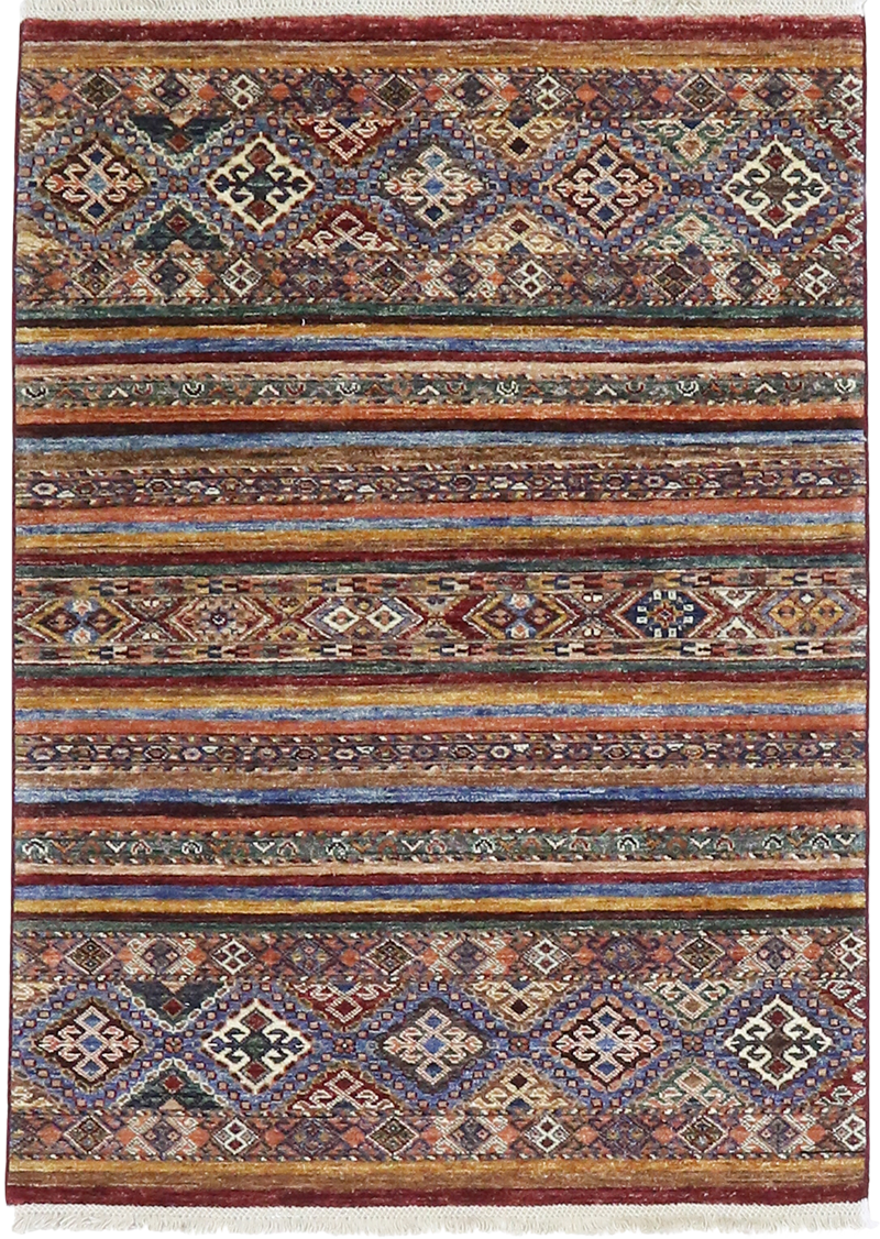 Geometric Mandarin Khorjin 3' 5" x 4' 10"