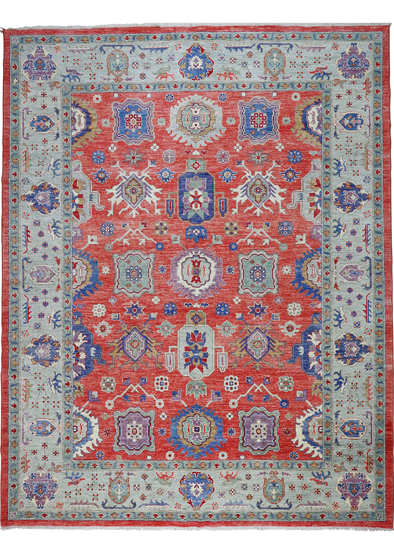 Floral Apple Oushak 9'3" x 11'11"