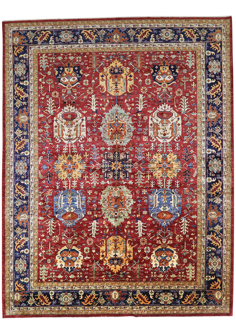 Fire Red Super Kazak 9' 2" x 12'
