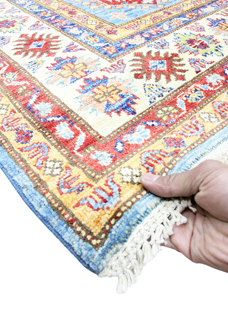 Brilliant Azurite Super Kazak 4'11" x 7'3"