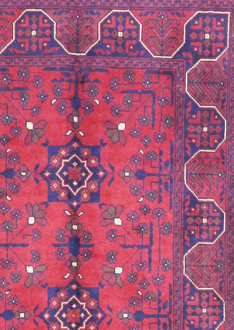 Ultramarine Rose Bokara 3'4" x 4'11"