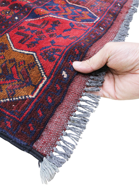 Cranberry Red Bokara 3'2" x 5'0"