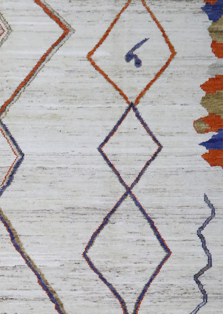Ivory Opal Shaggy Design 8'2" x 10'2"