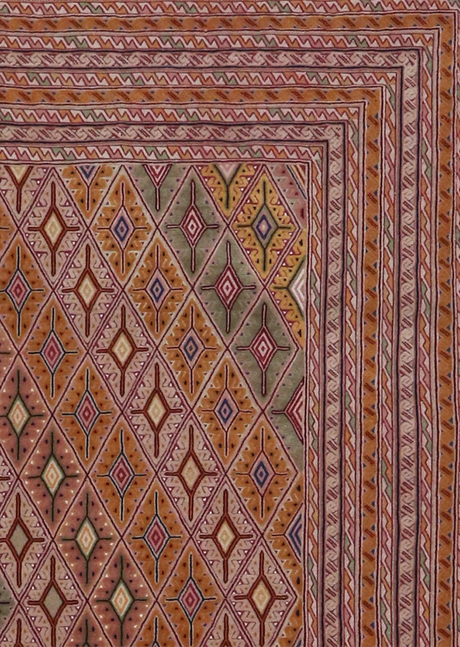 Rose Diamond Kilim 5'1" x 6'5"