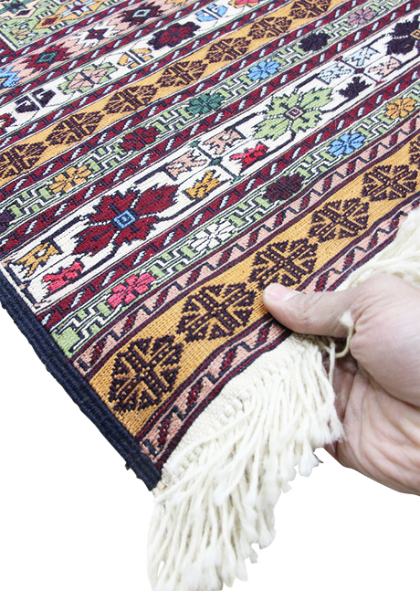 Multicolor Mocha Suzani 4'2" x 6'6"