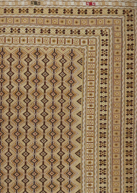 Geometric Beige Kilim 6'10" x 9'5"