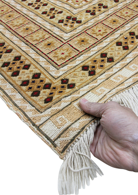 Geometric Beige Kilim 6'10" x 9'5"