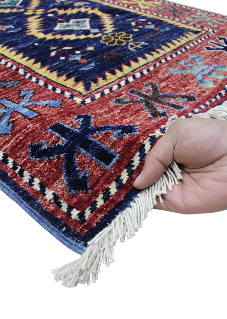 Azurite Runner Super Kazak 2' 4" x 7' 10"