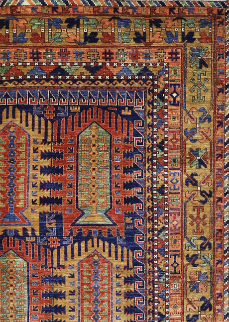 Geometric Amber Tribal 7'1" x 9'3"