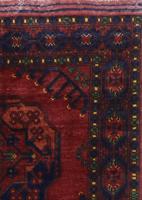 Cranberry Fire Tribal 3'2" x 6'6"