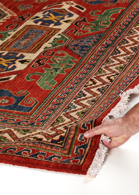 Brilliant Red Super Kazak 6'2" x 8'10"