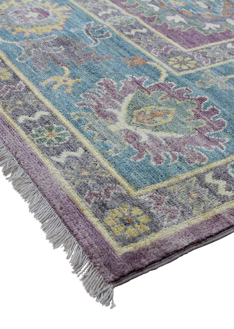 Floral Lavender Oushak 8'2" x 9'9"